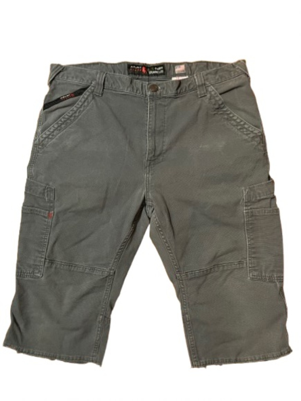Ariat M5 FR Men's Cargo Utility Shorts in Grey Size 38